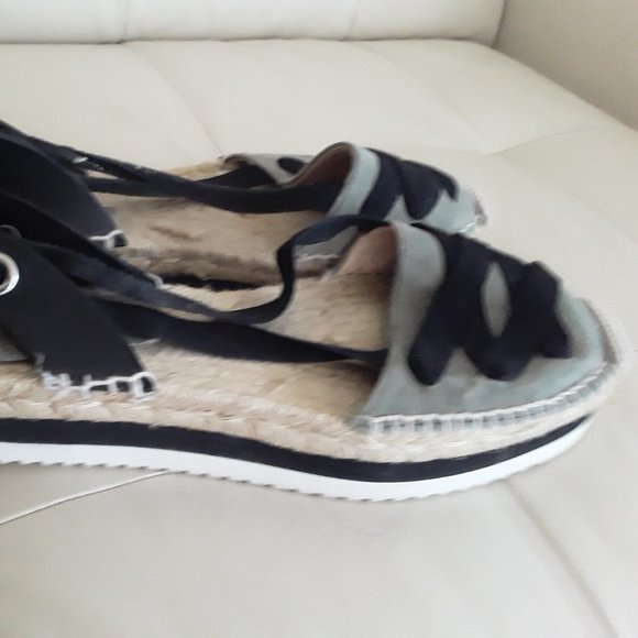 Zara Lace-Up Espadrilles Sandals Size 9 - Picture 8 of 13